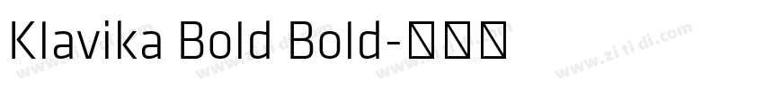 Klavika Bold Bold字体转换